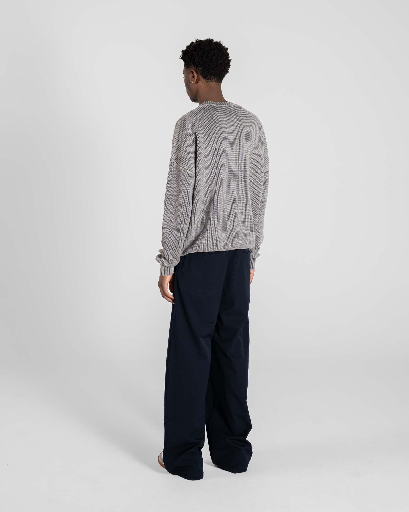 Fisherman Knit Washed Grey